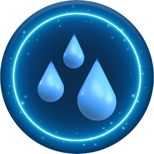 Ícone - Gotas Azul